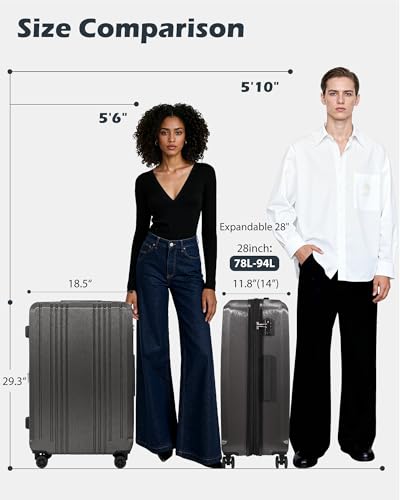PC+ABS Hardshell Luggage (white / 28 inch)