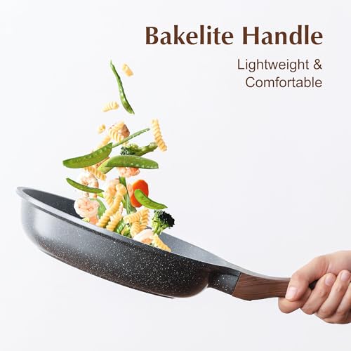 Nonstick Frying Pan Skillet (12 Inch / Gray)