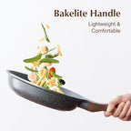 Nonstick Frying Pan Skillet (12 Inch / Gray)