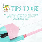 Kids Fishing Pole (Mint Blue & Sugar Pink)
