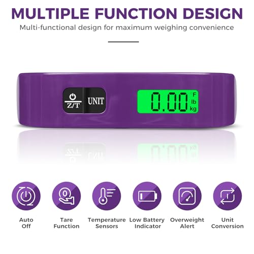 Digital Luggage Scale (Purple)