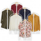 36” All Clear Garment Bags for Women Suit Bags (36" -6 Pack)