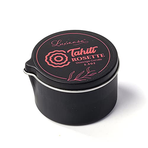 Massage Candle Home Scented Body Oil Tahiti Rosette Soy Wax 2.35oz