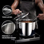 11 Piece Stainless Steel Pots and Pans Set Non Stick (Nonstick 11 PC)