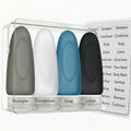 Leak Proof Travel Bottles (4pc 3 oz - Gray/White/Blue/Black)