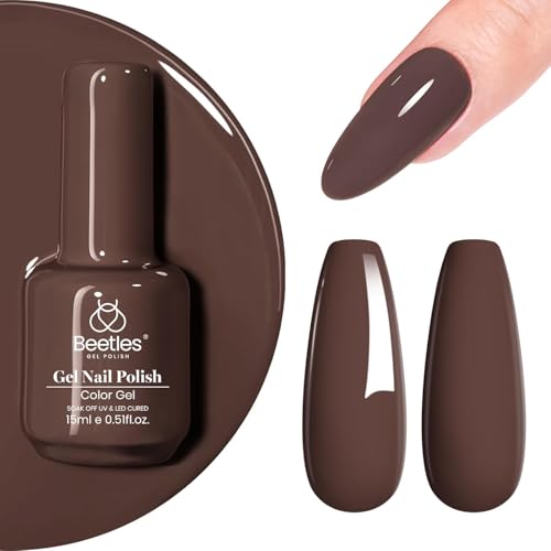 Beetles Brown Gel Nail Polish (I - Creme Brown | Gray Brown)