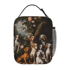 Vintage Dog Insulated Lunch Box for Women Men Retro Flower and Pet Lunch Bag for Travel (Dog02)