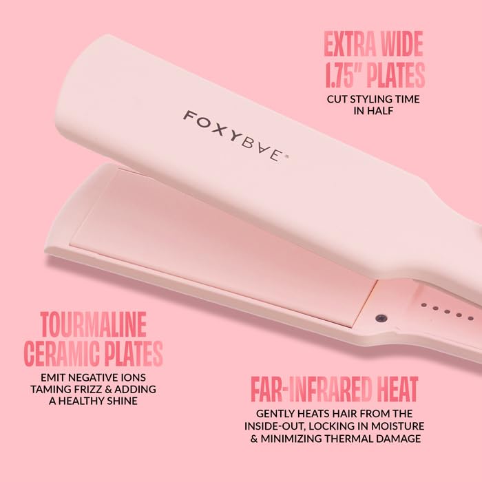 Sleek & Slay 1.75" Wide Plate Ceramic Flat Iron (Blush / 1.75 Inch)