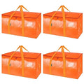 4 Pack Oversized Moving Bags with Reinforced Handles (4-Pack / Orange)