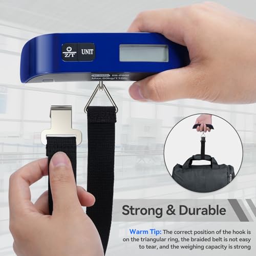 Luggage Scale Dr.meter Travel Essentials Luggage Weight Scale Backlight LCD (Blue)