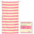 Microfiber Beach Towel Sand (U-sorbet Stripe / Extra Large(67x35"))