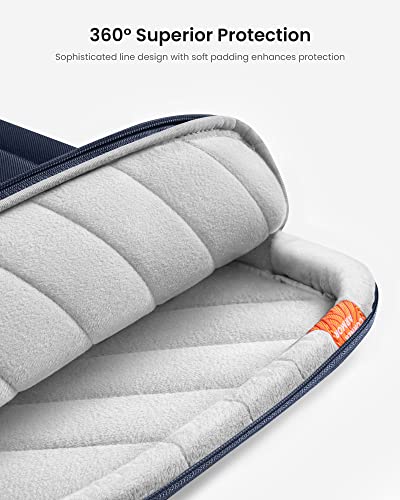 360° Protective Laptop Bag for 15.6" HP ASUS Dell Lenovo Acer Laptop (Navy Blue / 15.6-16.2 Inch)