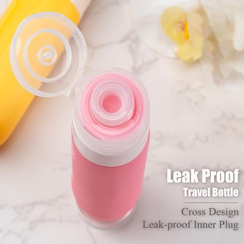 16 Pack Travel Bottles for Toiletries (16PCS/Brown)