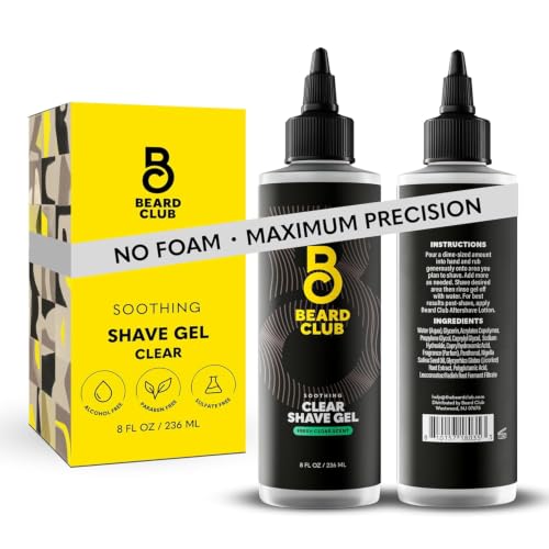 Beard Club Premium Shaving Gel for Men (Clear Shave Gel)