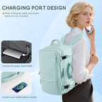Travel Backpack for Women (Mint Green / Large)