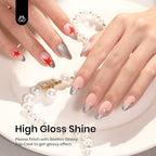 Beetles Silver Glitter Gel Nail Polish (F - Pearl Silver | Silver Dancefloor)