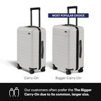 Bigger Carry On Luggage (Cloud Gray)