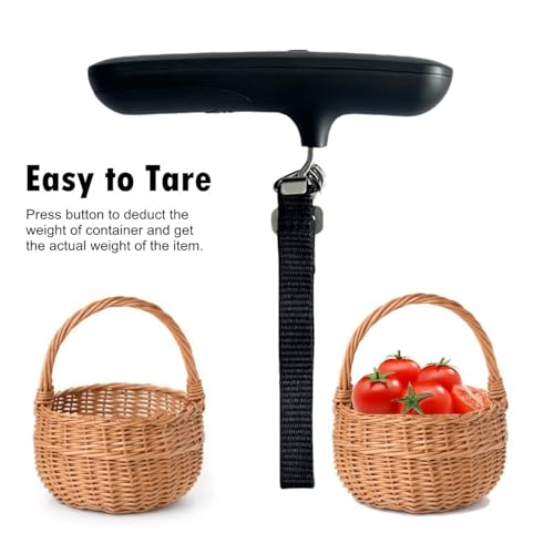 Luggage Scale Travel Digital Suitcase Weight Scale Portable 110lb (Classic Black)