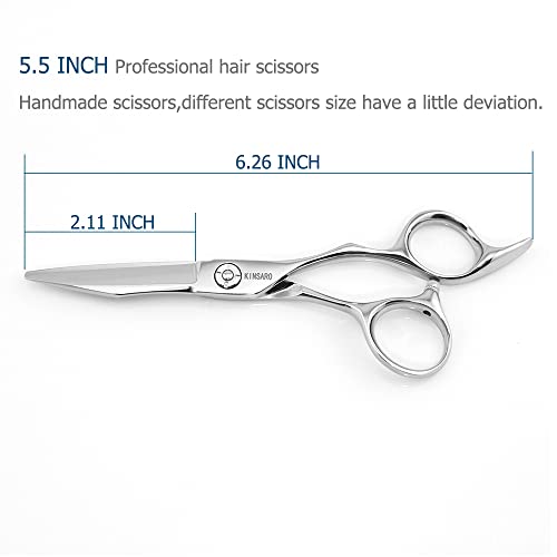 5.5 Inch Hair Cutting Scissors 440C Small Hair Shears (5.5 Inch Cutting)