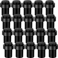20 Pcs Floor Mounted Door Stopper Stainless Steel (Black)