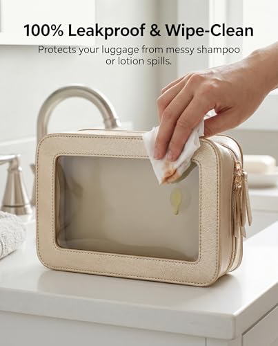 Clear Makeup Bags (C-Gold)