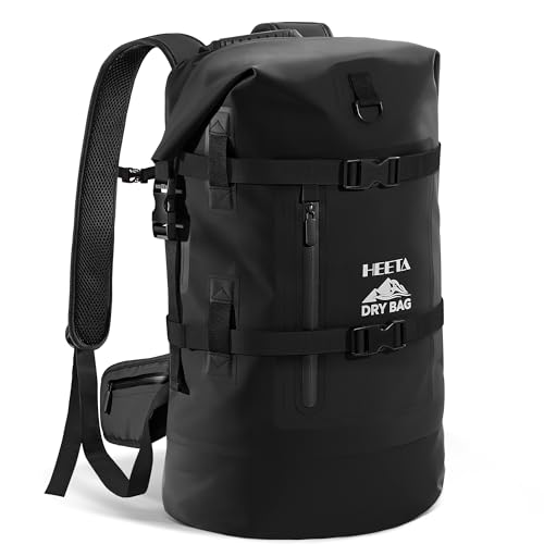Dry Bags Waterproof Backpack 40L for Men & Women (Black / 40L)