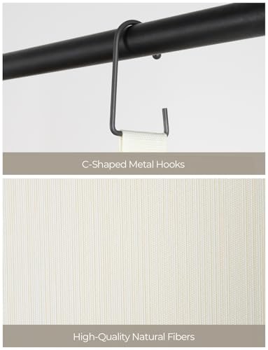 3 Shelf Hanging Closet Organizer with Half Compartment (Ivory White / 15 ¾"W x 12"D x 31"H)