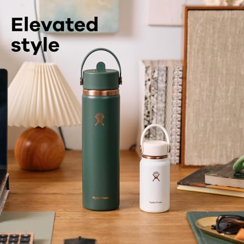Micro Bottle Insulated Mini Leak Proof Flask for Purse or Pocket in 6.7 Oz Black Arc (BLACK ARC)