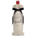 1 PCS Black Bow Ribbon Ideas Engagement Gift Wine Bag (Wedding Wine Bag Style 14)