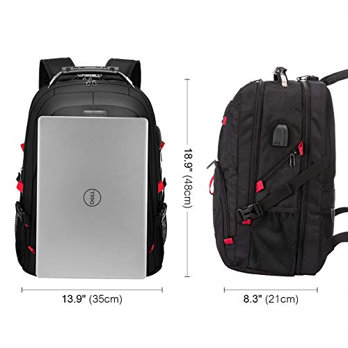 Large Laptop Backpack for Men (Black / 17 inch)
