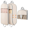 Garment Bags for Hanging Clothes 10" Gusseted (Beige / 43" x 10"2 Pack)