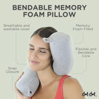 Twist Memory Foam Travel Pillow (Gray / Standard (26"))