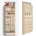 1 Pack Over The Door Shoe Organizer (BEIGE / 25+ Pairs)