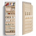 1 Pack Over The Door Shoe Organizer (BEIGE / 25+ Pairs)