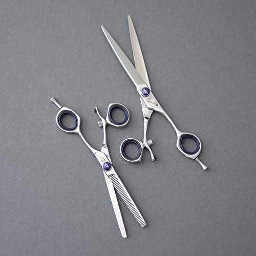 Centrix Vortex V2 Revolving Thumb 6.5" Shear Professional Stylist Hair Cutting Scissor Japanese Stainless Steel Left (6.5)