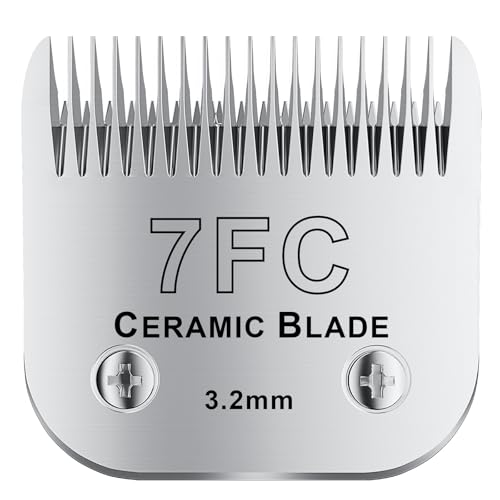 7FC# Detachable Pet Dog Grooming Clipper Ceramic Blade (Silvery-9)