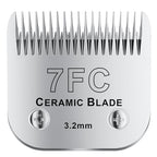 7FC# Detachable Pet Dog Grooming Clipper Ceramic Blade (Silvery-9)
