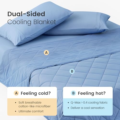 Cooling Throw Blanket for Hot Sleepers 50"x70" (Dark Blue / Throw (50" x 70"))
