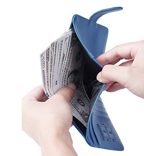 Passport Holder Cover Wallet RFID Blocking (Z _ #Blue / Passport Covers)