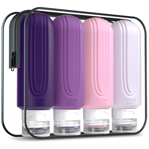 Travel Bottles for Toiletries (Purple-6oz)