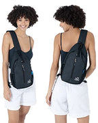 Crossbody Sling Backpack Sling Bag Travel Hiking Daypack (Pure Black(other Style) / Small)