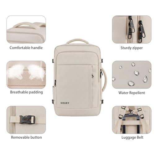 Travel Backpack For Women (Beige / 2X-Large(20"x14"x10"))