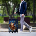 Suitcase Cover Christmas Luggage Cover Protector (XL(for 30-32 inch luggage) / Night Santa Sleigh)