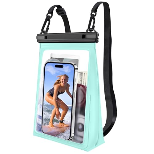 Large Waterproof Phone Pouch with Sealing Strip (Green / Large (Up to 8.5"))