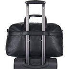 Port Stanley 20" Duffel Bag Pebbled Vegan Leather Carry (15" Laptop / Black)