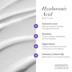 Retinol Body Cream + Hyaluronic Acid Moisturizer 2pc Skincare Set (Hyaluronic Acid + Retinol Cream Set / 2 Piece Set)