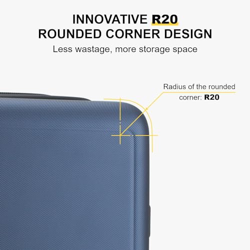 Carry on Luggage 20 Inch with 6 (Navy / Carry-On 20 Inch + 6PC)