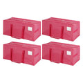 4 Pack Heavy Duty Extra Large Moving Bags with Handles (4 Pack / GDpink)