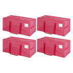 4 Pack Heavy Duty Extra Large Moving Bags with Handles (4 Pack / GDpink)