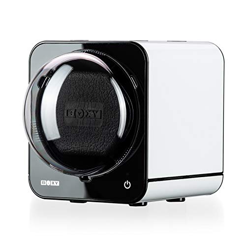 Watch Winder for Automatic Watches with Vertical Rotor Stop (White)